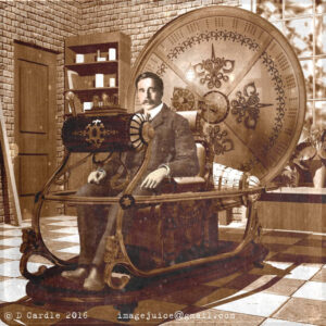 HG Wells in Time Machine